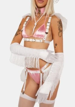 Pure Mythical Midnight Fringe Gloves