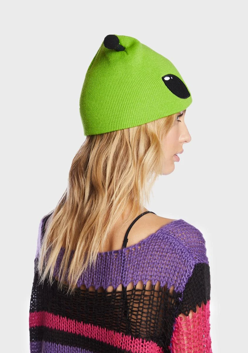 Come In Peace Alien Beanie - Image 3