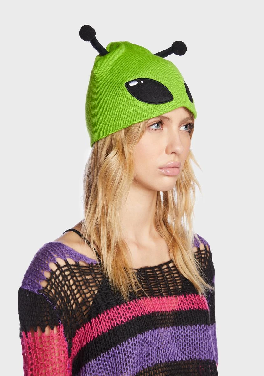 Come In Peace Alien Beanie - Image 2
