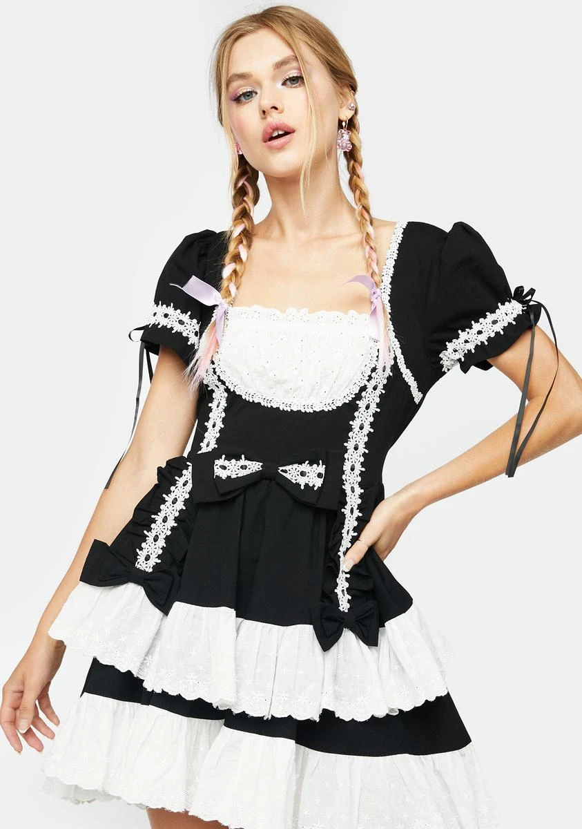 Noir Fancy A Slice Mini Dress