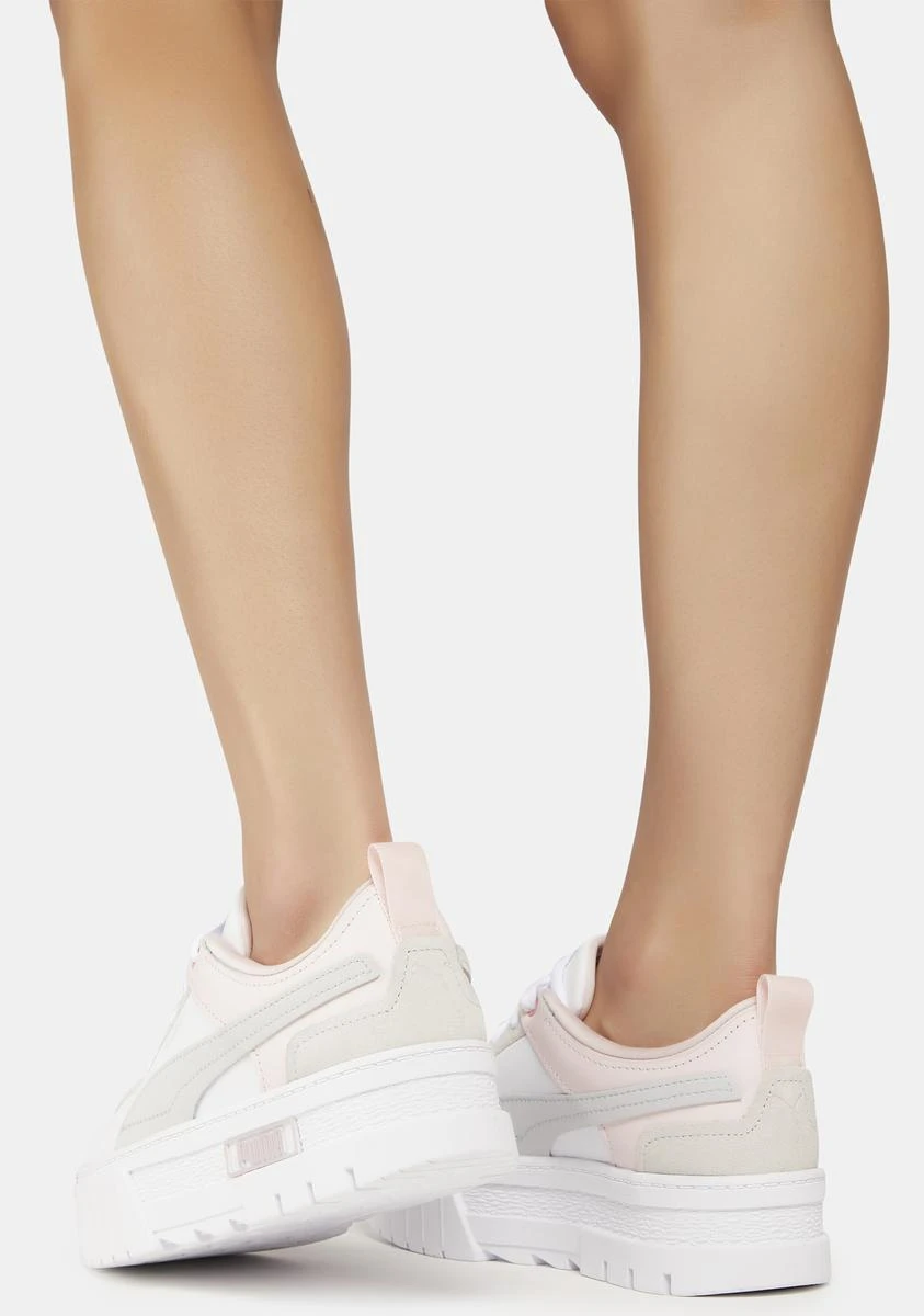 Puma Chalk/Pink Mayze Raw Sneakers - Image 4