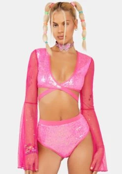 Dazed Dreamer Sequin Booty Shorts