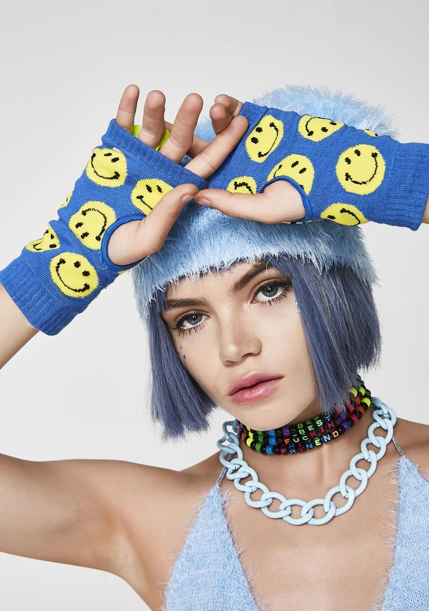 Get Happy Fingerless Gloves - Image 3