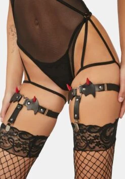Dark Speak Of The Devil Garter Set