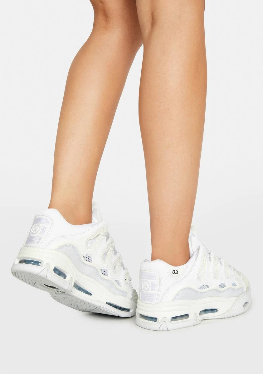 Osiris White D3 2001 Skate Shoes - Image 4