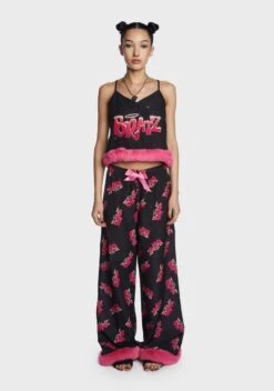Bratz Fur Trim Cami And Trouser Set