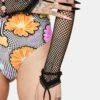 Dance With Romance Ruffle Fishnet Gloves