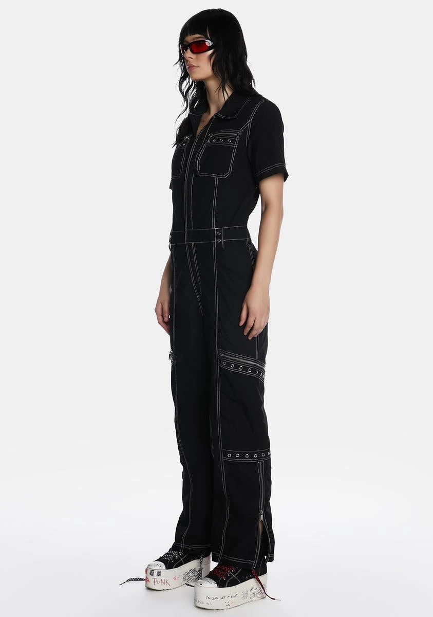 Too Cool To Care Twill Jumpsuit