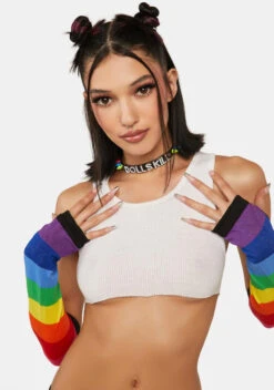 Call Me Lucky Rainbow Gloves