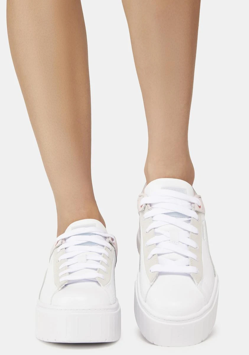 Puma Chalk/Pink Mayze Raw Sneakers - Image 3