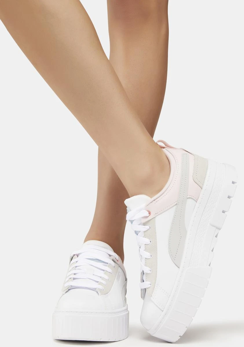 Puma Chalk/Pink Mayze Raw Sneakers - Image 2