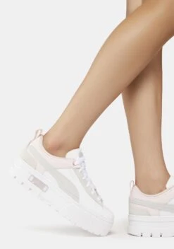 Puma Chalk/Pink Mayze Raw Sneakers