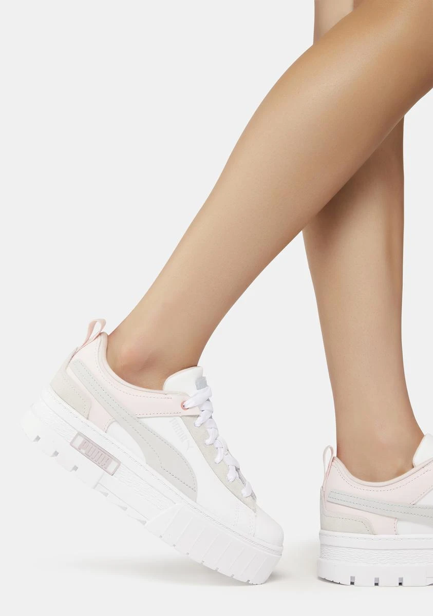 Puma Chalk/Pink Mayze Raw Sneakers